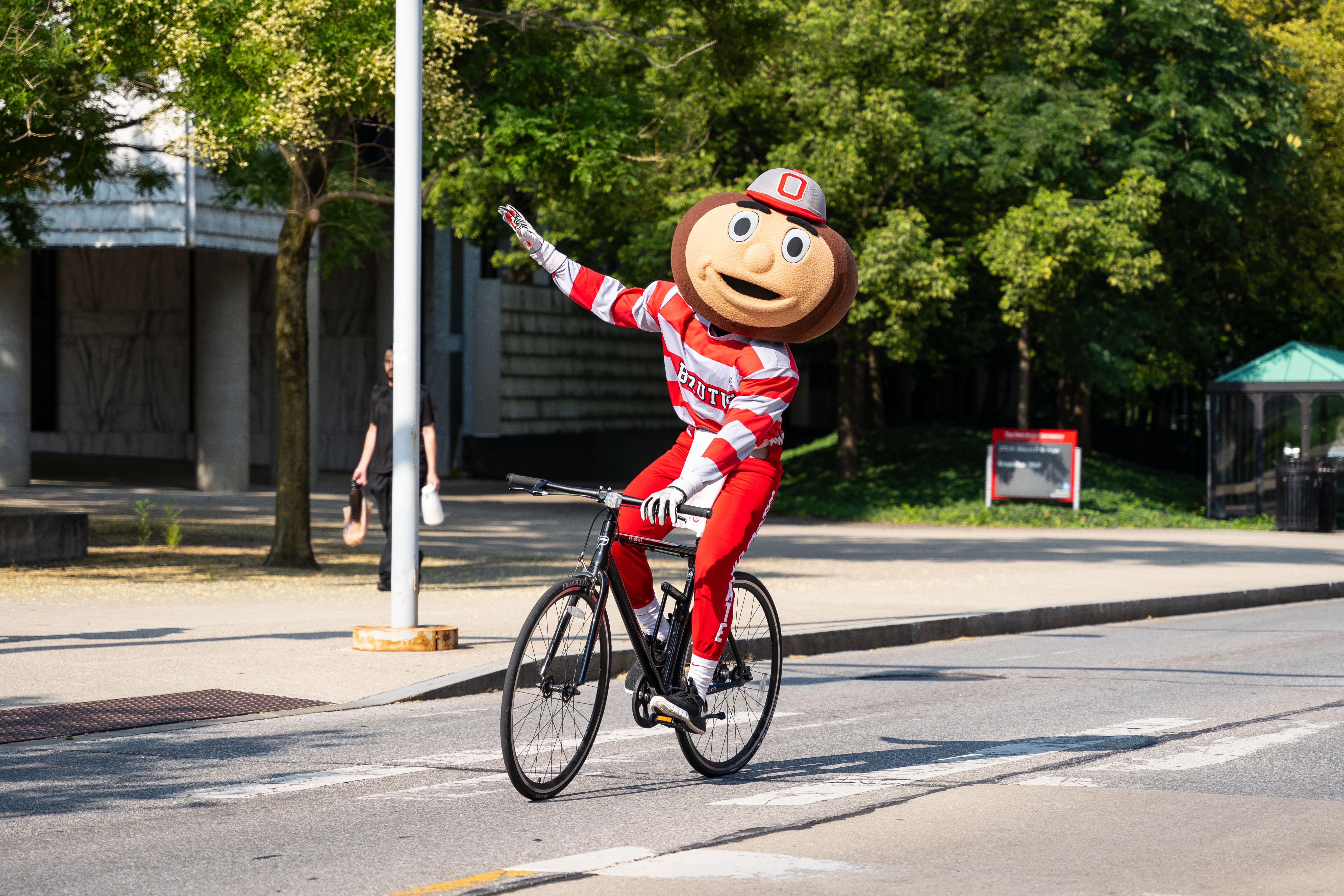 Brutus on Bike