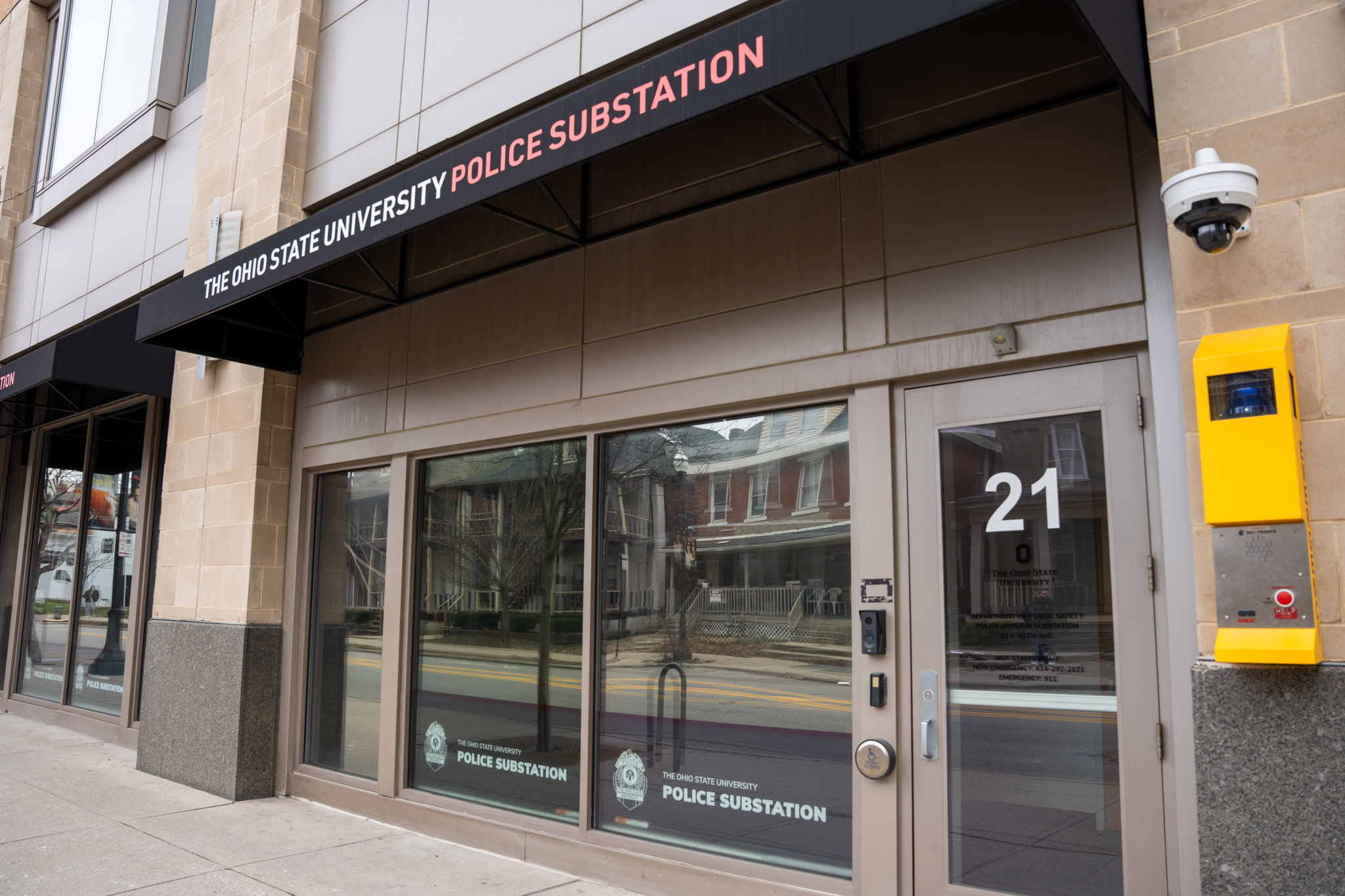 An exterior view of the OSUPD Substation.