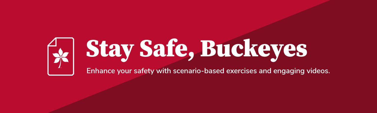 Stay Safe Buckeyes Web Banner