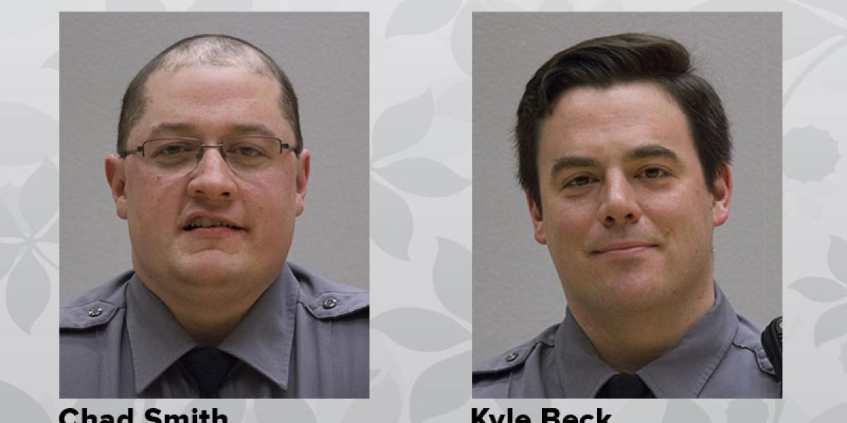side-by-side headshot images of Chad Smith and Kyle Beck