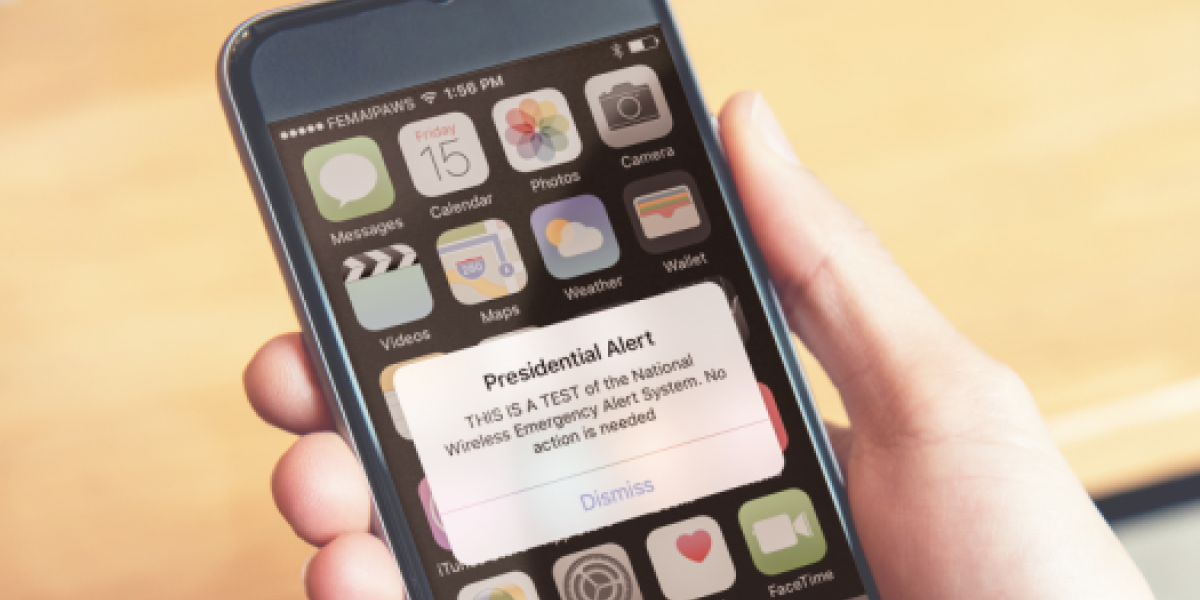screenshot of a cell phone showing a buckeye alert message