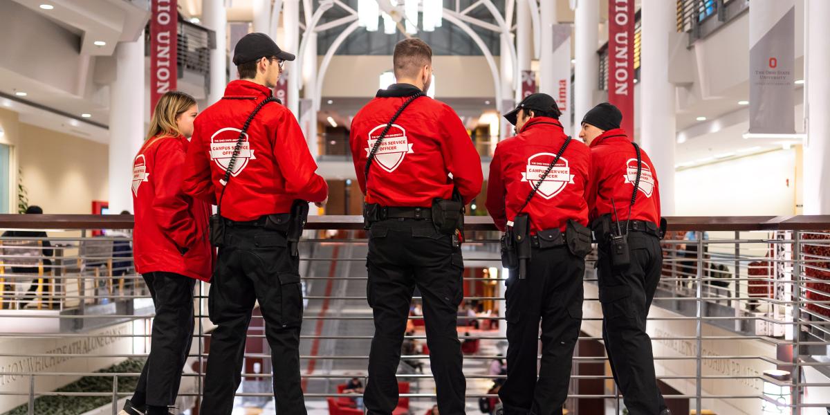 Student security officers in the Ohio Union