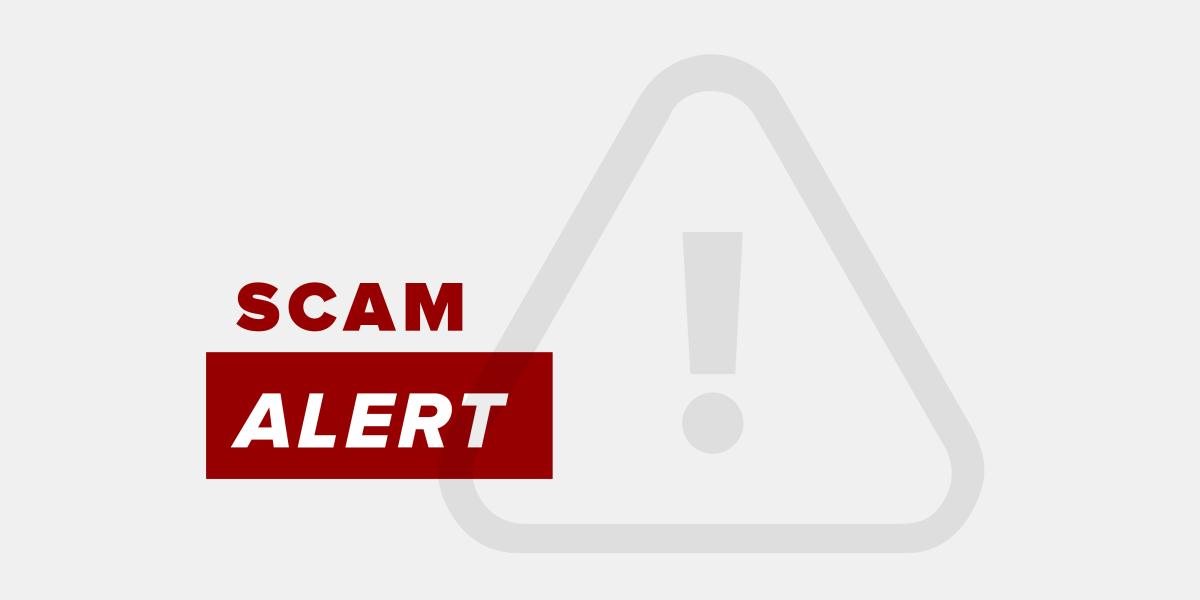 scam alert graphic