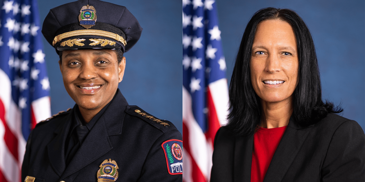 Chief Spears-McNatt and Monica Moll