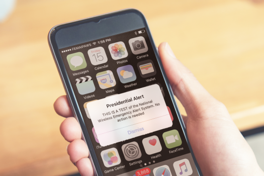 screenshot of a cell phone showing a buckeye alert message