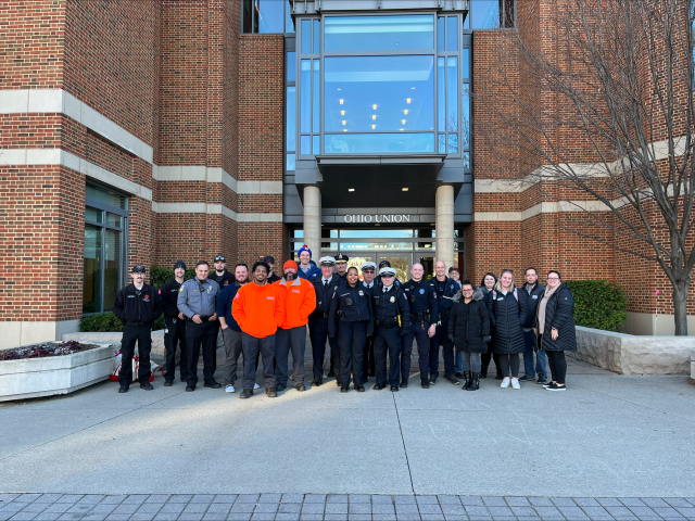 Group of individuals who participated in a safety walk