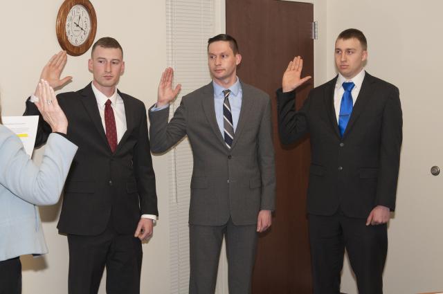 3 OSU Police officers being sworn in