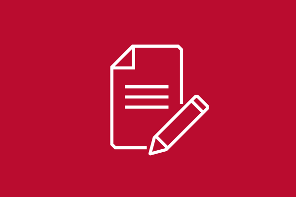 Icon of a paper and pen
