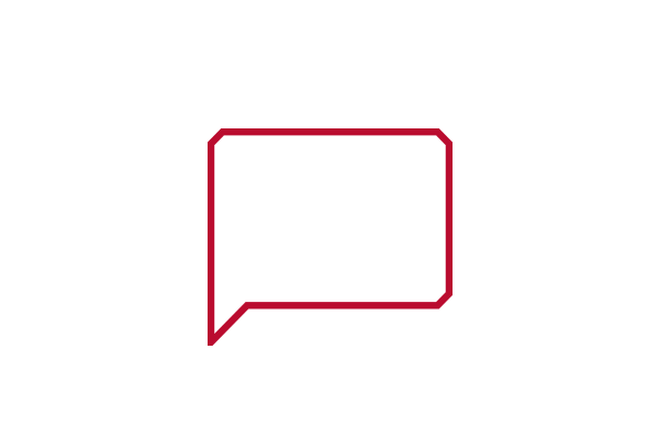 Icon of a chat bubble