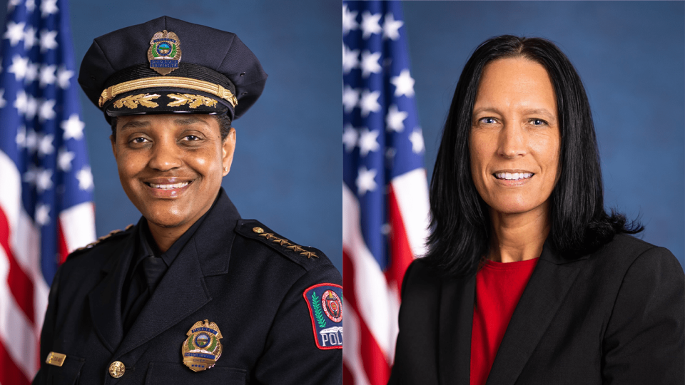 Chief Spears-McNatt and Monica Moll