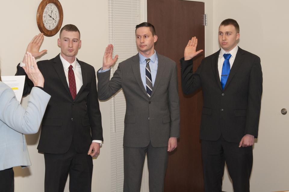 3 OSU Police officers being sworn in