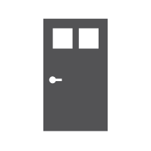 icon image of a closed door