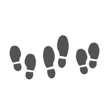 icon image of foot prints