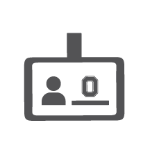icon image of a university ID badge